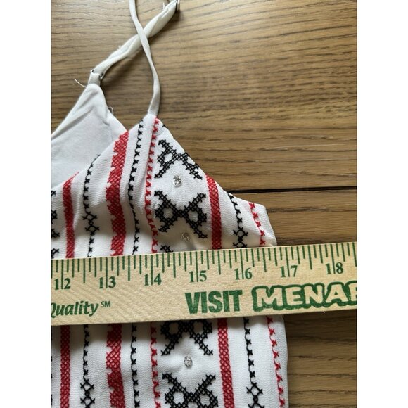 Sam Edelman Women Spaghetti Strap Slip Dress Size Small Holiday Embellished City - Picture 5 of 9